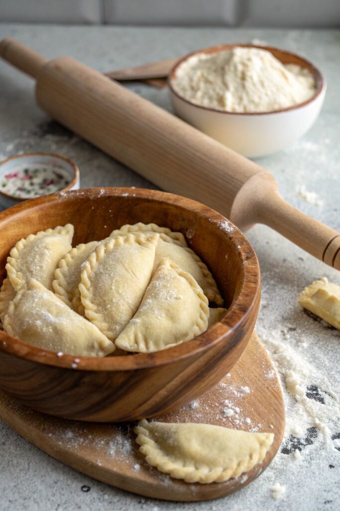 imagen de preparacion de empanada